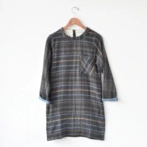 Ace & Jig slow fashion Fineline Long-Sleeve Cotton Shift Dress